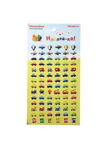 Наклейка декоративная леденцовая 1 Машины 1 (95х185) (Наклей-ка) (упаковка)