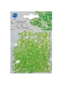 Набор бусин Кристальная игра Бабочки светло-зеленые (CRP105) (упаковка)