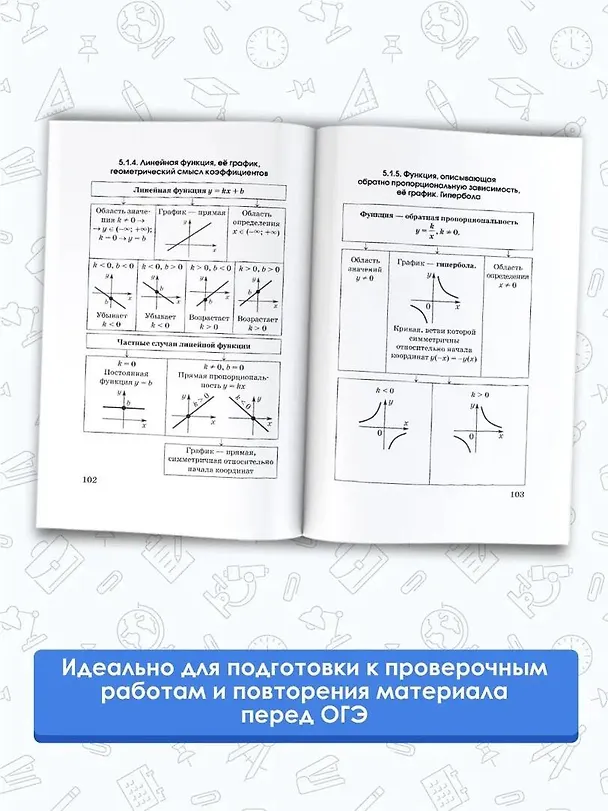 Книга Математика в таблицах и схемах для подготовки к ОГЭ (Лев Слонимский) — 5