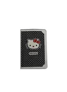 Записная книжка А6 32л кл. "Hello Kitty" белый горох, пластик.обл., 48398, Премьера