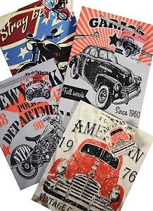 Пакет подарочный бумажный А5 23*18*10 "City cars", нейтр., мат. ламинат, Kairui