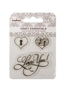 Набор штампов 7*7 см Love you (анг)