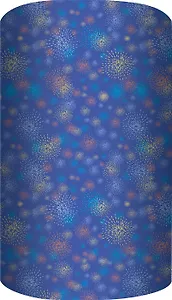 Бумага упаковочная 70*100см "Новогодний салют" супергладкая, инд.уп.