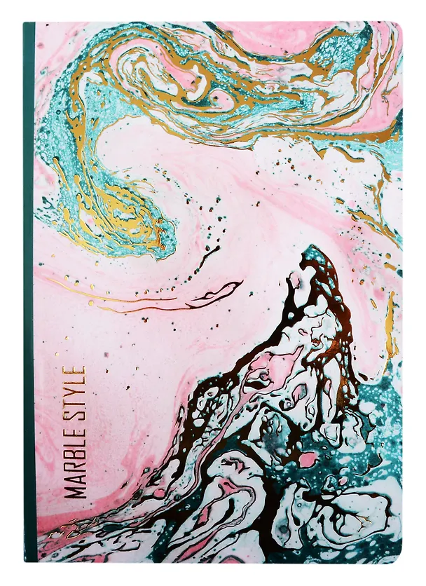 Блокнот "Marble style. Мрамор розовый с бирюзовым" 2788352 — 1