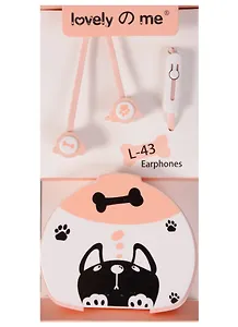 Наушники с боксом Собачка (L-43)