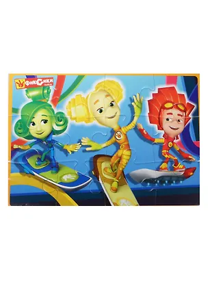 Мягкие пазлы А5 Фиксики (VT1103-25) (12 элементов) (4 мм) (235х165мм) (3+) (упаковка) 2492398