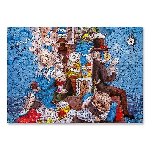 Пазл деревянный Безумное чаепитие DaVICI 350 элементов 2768306 — 4