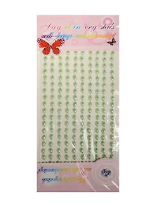 Стразы рисинки на подвесе, 180 шт, 8 мм, салатовые