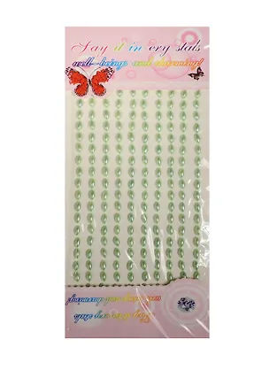 Стразы рисинки на подвесе, 180 шт, 8 мм, салатовые 2536795