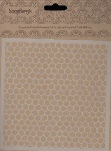 Маска Соты (15,2*15,2см) (толщина 0,15мм) (SCB53100013) (ScrapBerry`s) (упаковка)