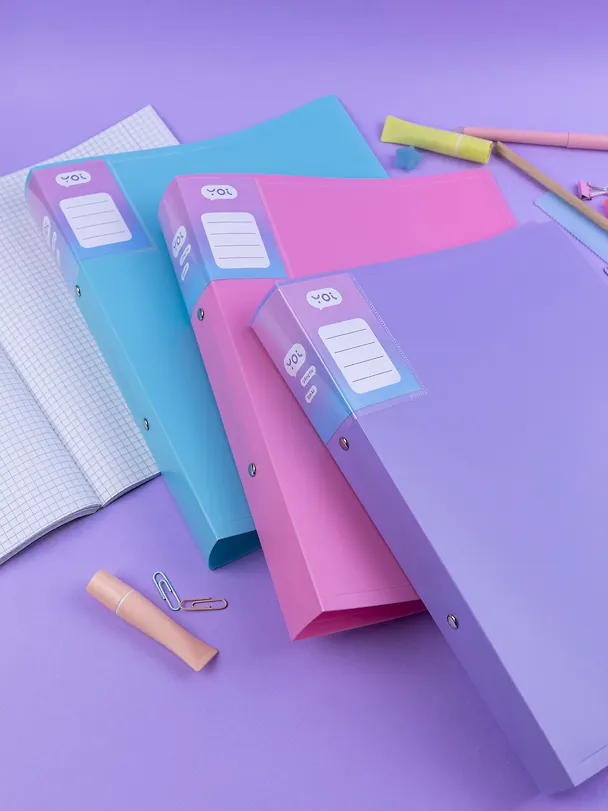 Папка на 2 кольцах «Pastel», 40 мм, А4, в ассортименте, Yoi 3055384 — 12