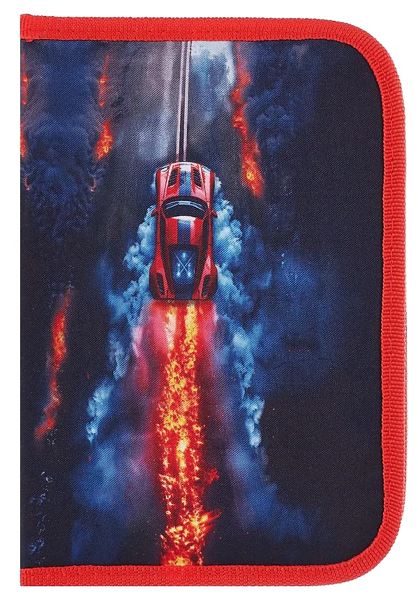 Пенал 1 отделение "Foggy car" с наполнением, 21*14см, 24 предмета 3106017 — 5