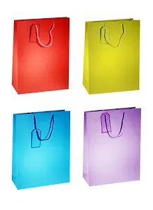 Пакет подарочный бумажный А3 33*46*10 "Флюоресцент" нейтр., мат. ламинат, ассорти, Хансибэг