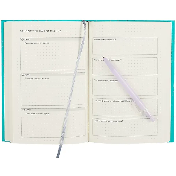 Книга Visual planner: Цели. Мечты. Достижения.  Позитивный ежедневник от @lulyaka.blog (морская волна) () — 3