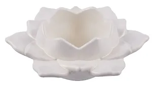 Подсвечник Лотос новый (гипс) (12х12х4) (7696461) 3087927