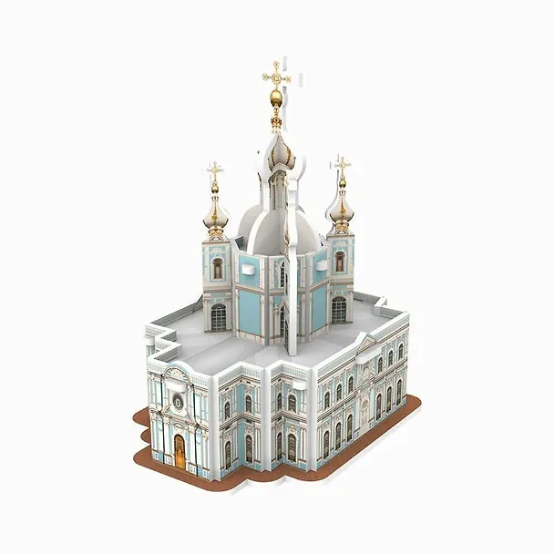 Пазл, IQ 3D PUZZLE, 8,7*6,8*10,7смСмольный Собор, Санкт-Петербург 332416 — 2