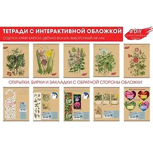 Тетрадь в клетку Unnika, "Изысканный гербарий", А5, 48 листов 402773