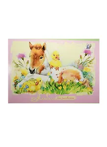 Альбом для рисования BG, "Жеребята", А4, 24 листа, в ассортименте