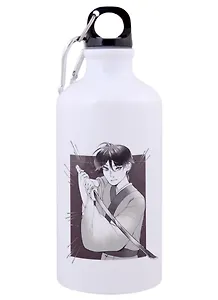 Бутылка с карабином Аниме Парень с мечом (Сёнэн) (металл) (500мл)