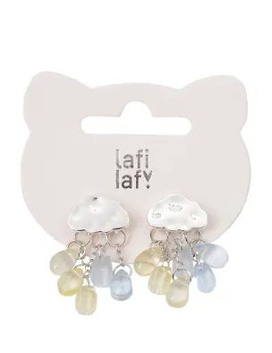 Сережки Lafilaf «Облачка», латунь 3104704