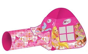 Детская игр. палатка Winx с тоннелем (GFA-0672-R) (177180) (81х95х95см/46х100см) (Играем вместе) (3+) (сумка) (в кор. 15шт)