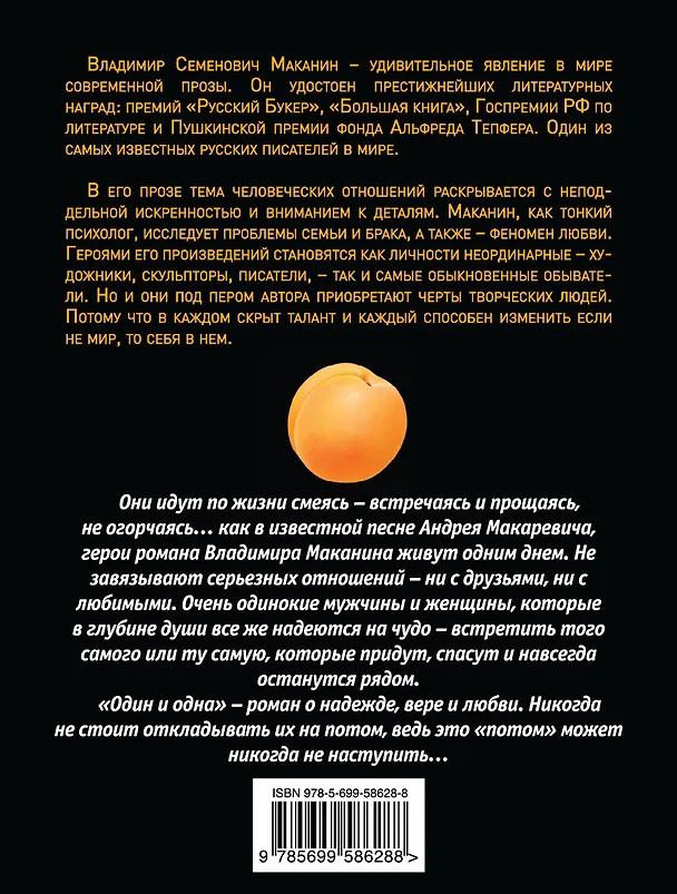 Книга Один и одна (Владимир Маканин) — 2