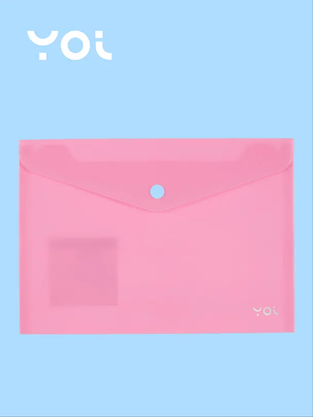 Папка -конверт А5 на кнопке «Pastel», в ассортименте, Yoi 3054320 — 3