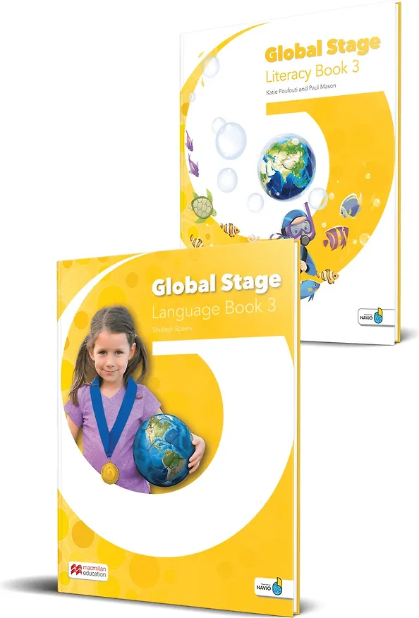 Книга Global Stage 3. Literacy Book 3 and Language Book 3 with Navio App (комплект из 2 книг) (Elaine Boyd) — 1