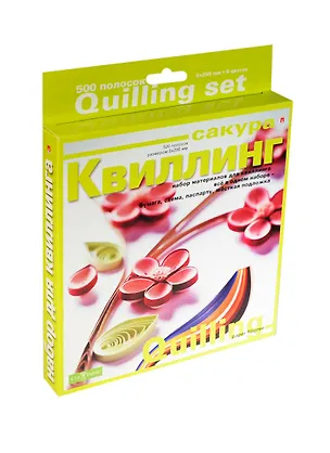 Набор для творчества, HOBBY TIME, Набор для Квиллинга №1  500 полос Сакура 2423037