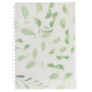 Тетрадь 80 листов, клетка, "Natural leaves"