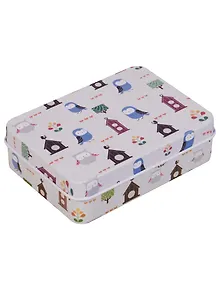 Шкатулка Совы и домики (9,2х6,5х2,8) (металл) (12-07285-PK(LB-03))