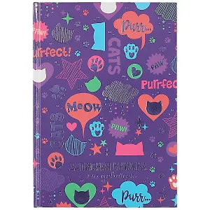 Книга для записей А5 48л "ФАКТУРА" для девочек, тв.переплет, глянц.ламинация, тиснение фольгой