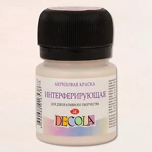 Краска акриловая розовая 20мл "Декола" интерферирующая, ЗХК