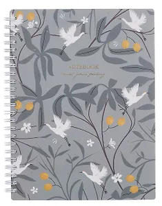 Тетрадь 96л кл. "Romance", журавль, карт.обл., ламинация, микротекстурирование, тиснение золотой фольгой, спираль