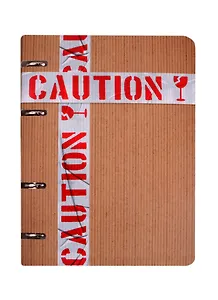 Тетрадь на кольцах в клетку Unnika, "Осторожно, тетрадь!", 120 листов