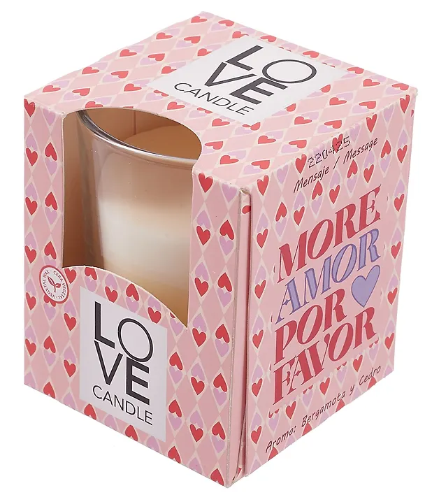 Свеча ароматическая в стакане Love candle Rosa (120г) (коробка) 3113625 — 2