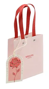 Пакет А5 23*18*10 "With love" жен., бум.мат.ламинат