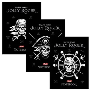 Тетрадь 48л кл. "Веселый Роджер", тиснение фольгой, ассорти, Hatber