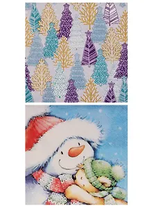 Набор салфеток для декупажа Снеговик с Мишкой (TL656000/SDL074808)