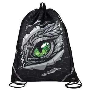 Мешок для сменной обуви "ГЛАЗ ДРАКОНА" 36*48см, полиэстер, сублимац.печать, карман, светоотраж.элементы, инд.уп.