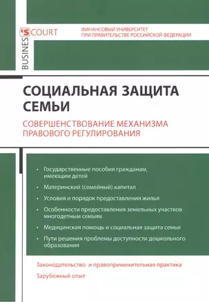 Социальная защита семьи: совершенствование механизма правового регулирования. — 2477841 — 1