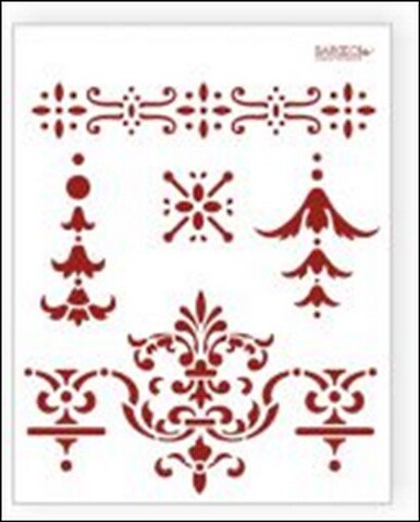 Трафарет многоразовый «Роскошь», 20х25 см, пластик, Barocci 2282491 — 1