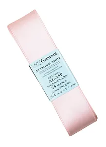 Лента атласная ТМ Gamma 25мм ( 1 ) AL-25P 5,4м №141 бежевый