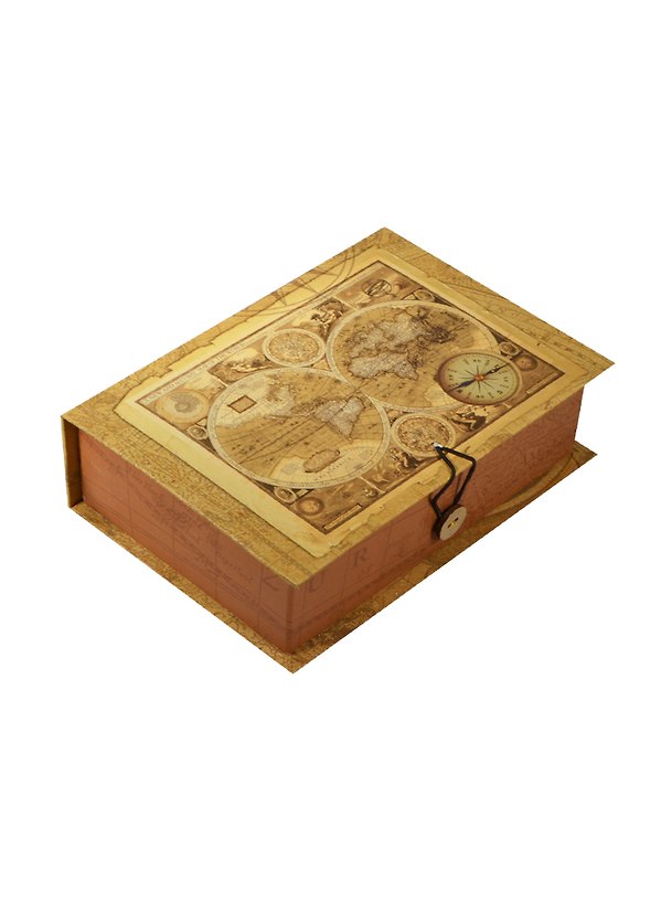 Коробка для подарков, Феникс, "Старые карты M" (20*14*6см, картон), 36484 2456954 — 1