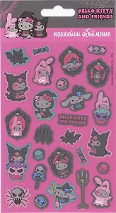 Наклейки объемные 110х200 "Хеллоу Китти и друзья Хэллоуин"