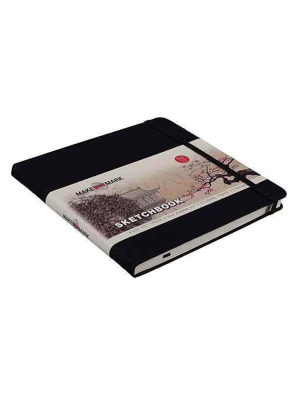 Книга для записей 17*17 100л кл. "Make your mark" черн.тв.переплет, тонир.блок, резинка, ляссе, инд.уп. 2952082 — 9