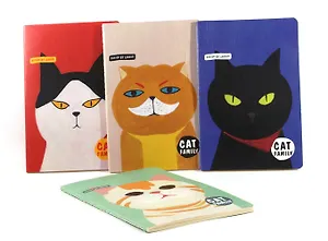 Блокнот Family Cat (4 цвета) (5855) (Небесный дракон)