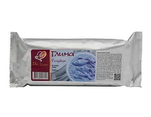 Глина для лепки 500г "Люкс" голубая, Луч 3130214