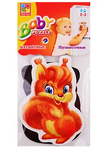 Мягкие магнитные Baby puzzle Vladi Toys Пушистики
