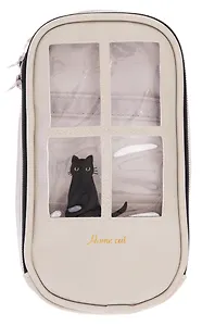 Пенал корпусный «The cat in the window», 2 отделения
